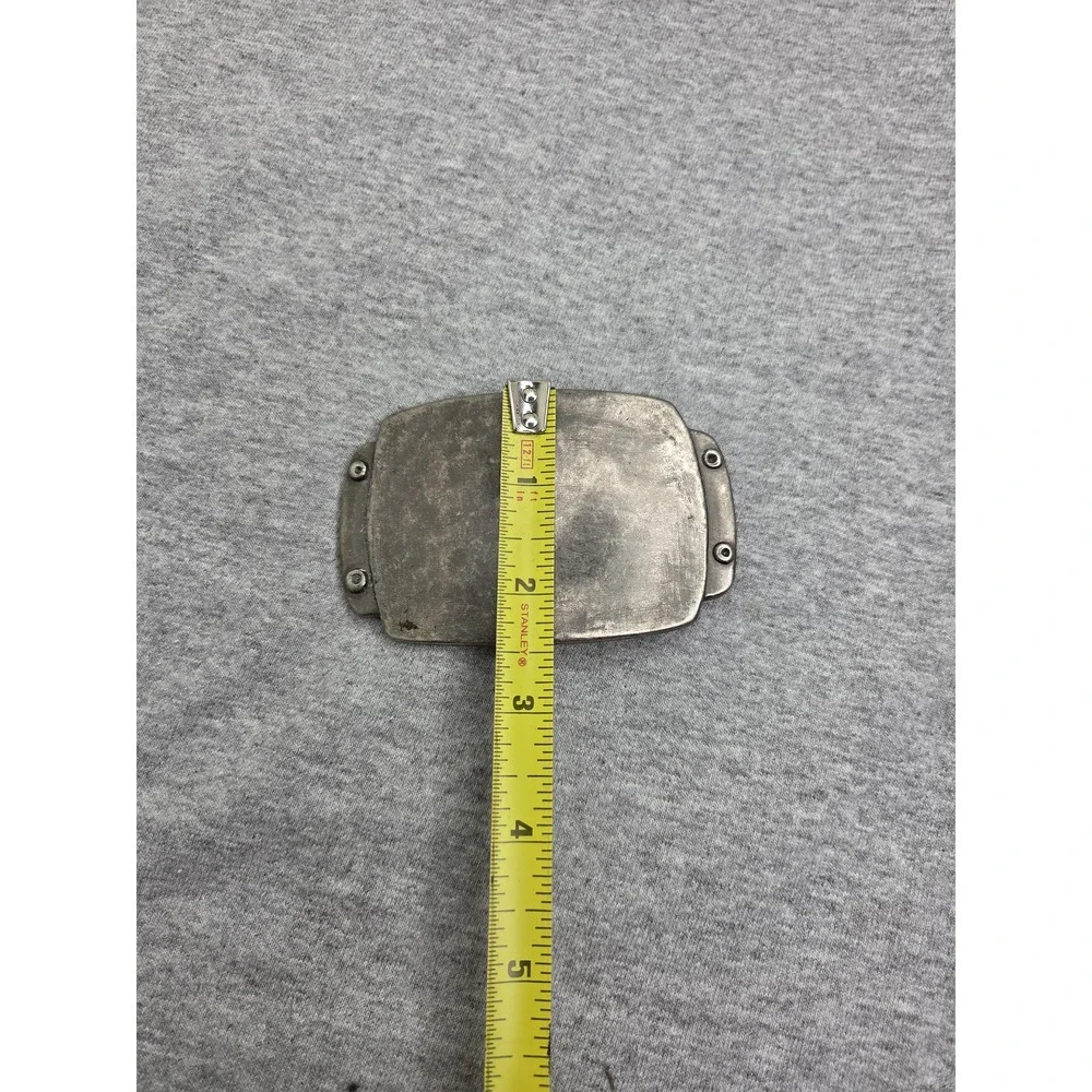 Antique Blank Military Style Riveted Metal Belt Buckle Custom